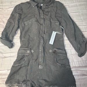 Young Fabulous and Broke Grey romper new with tags